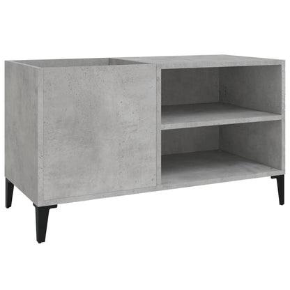 Mobile Porta Dischi Grigio Cemento 84,5x38x48 Legno Multistrato