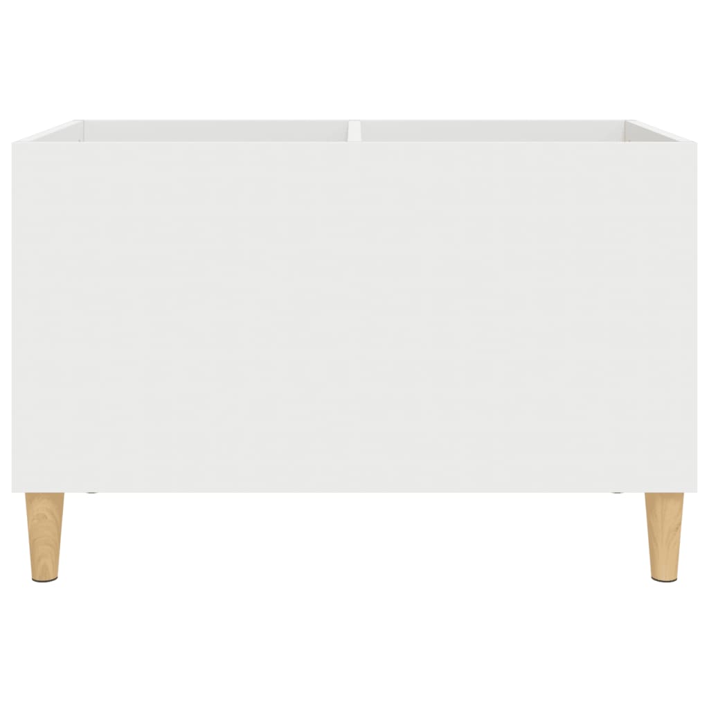 Mobile Porta Dischi Bianco 74,5x38x48 cm in Legno Multistrato
