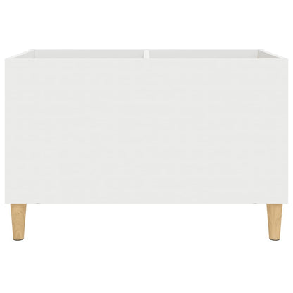 Mobile Porta Dischi Bianco 74,5x38x48 cm in Legno Multistrato