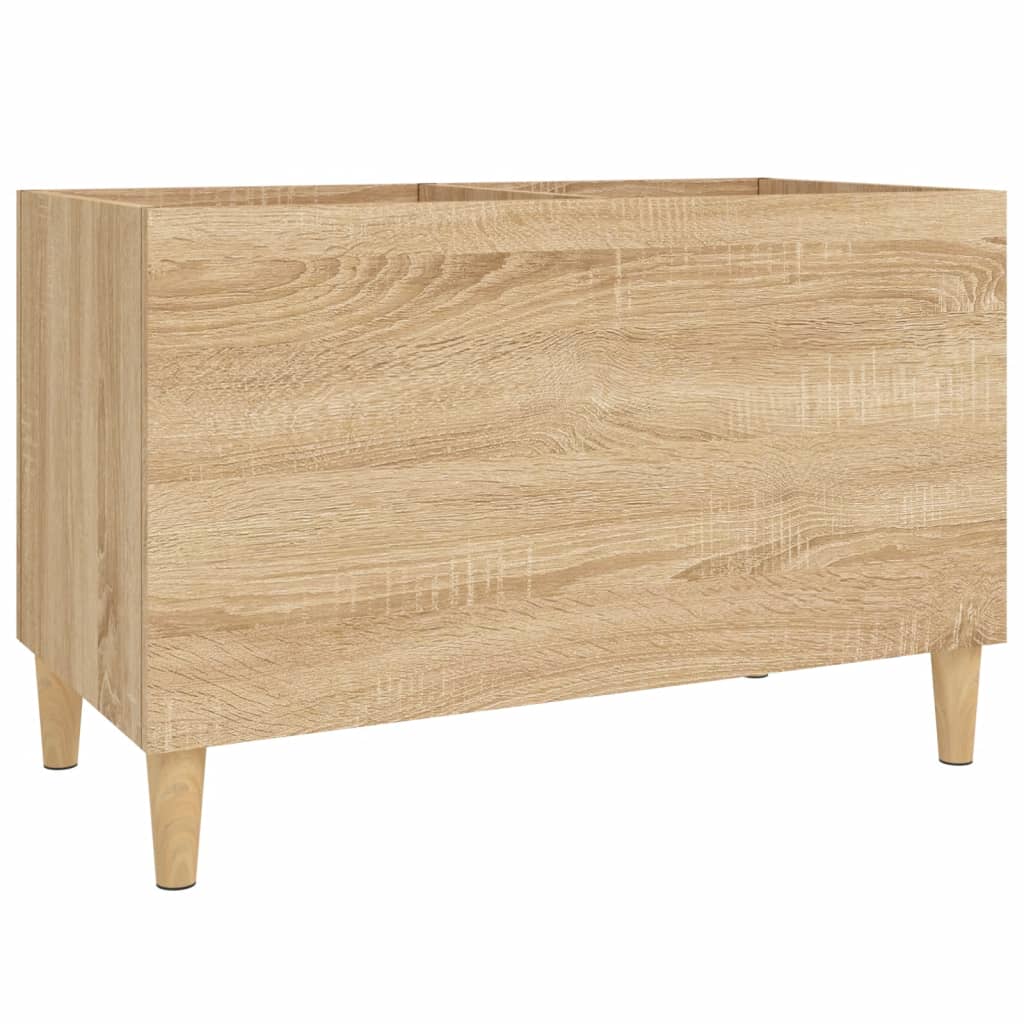 Mobile Porta Dischi Rovere Sonoma 74,5x38x48 Legno Multistrato