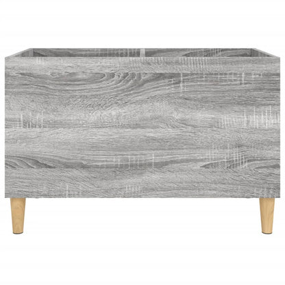Mobile Porta Dischi Grigio Sonoma 74,5x38x48 Legno Multistrato