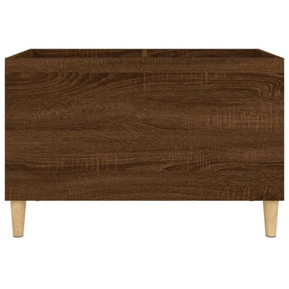 Mobile Porta Dischi Rovere Marrone 74,5x38x48 Legno Multistrato