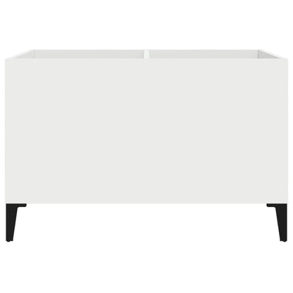 Mobile Porta Dischi Bianco 74,5x38x48 cm in Legno Multistrato
