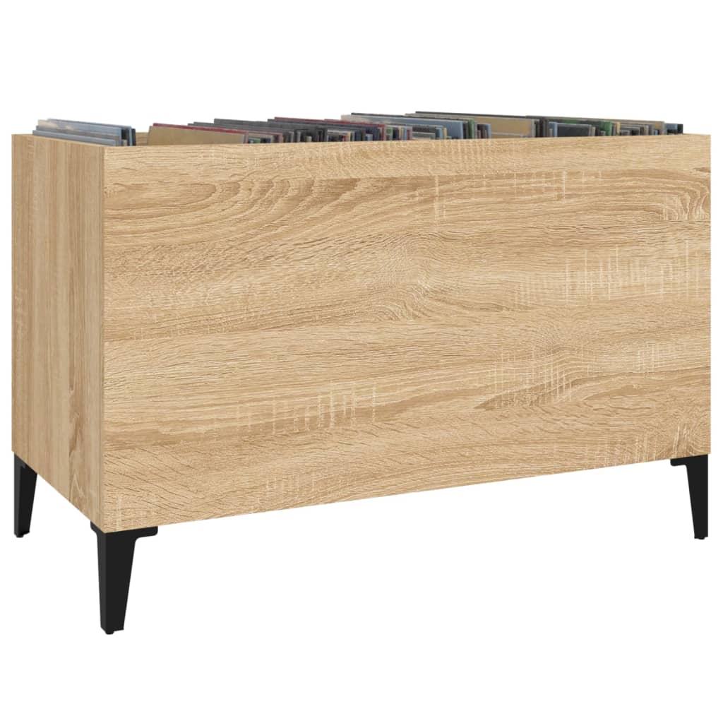 Mobile Porta Dischi Rovere Sonoma 74,5x38x48 Legno Multistrato