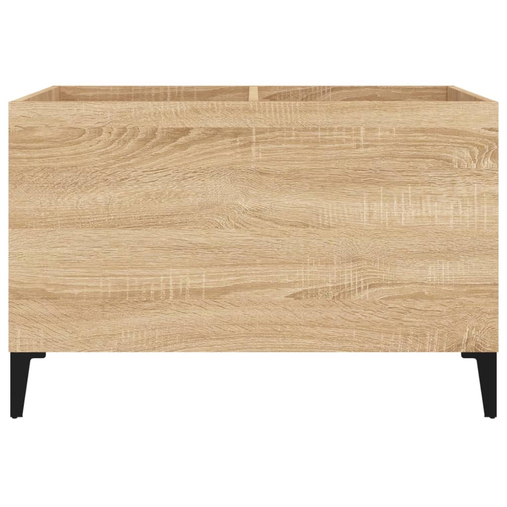 Mobile Porta Dischi Rovere Sonoma 74,5x38x48 Legno Multistrato