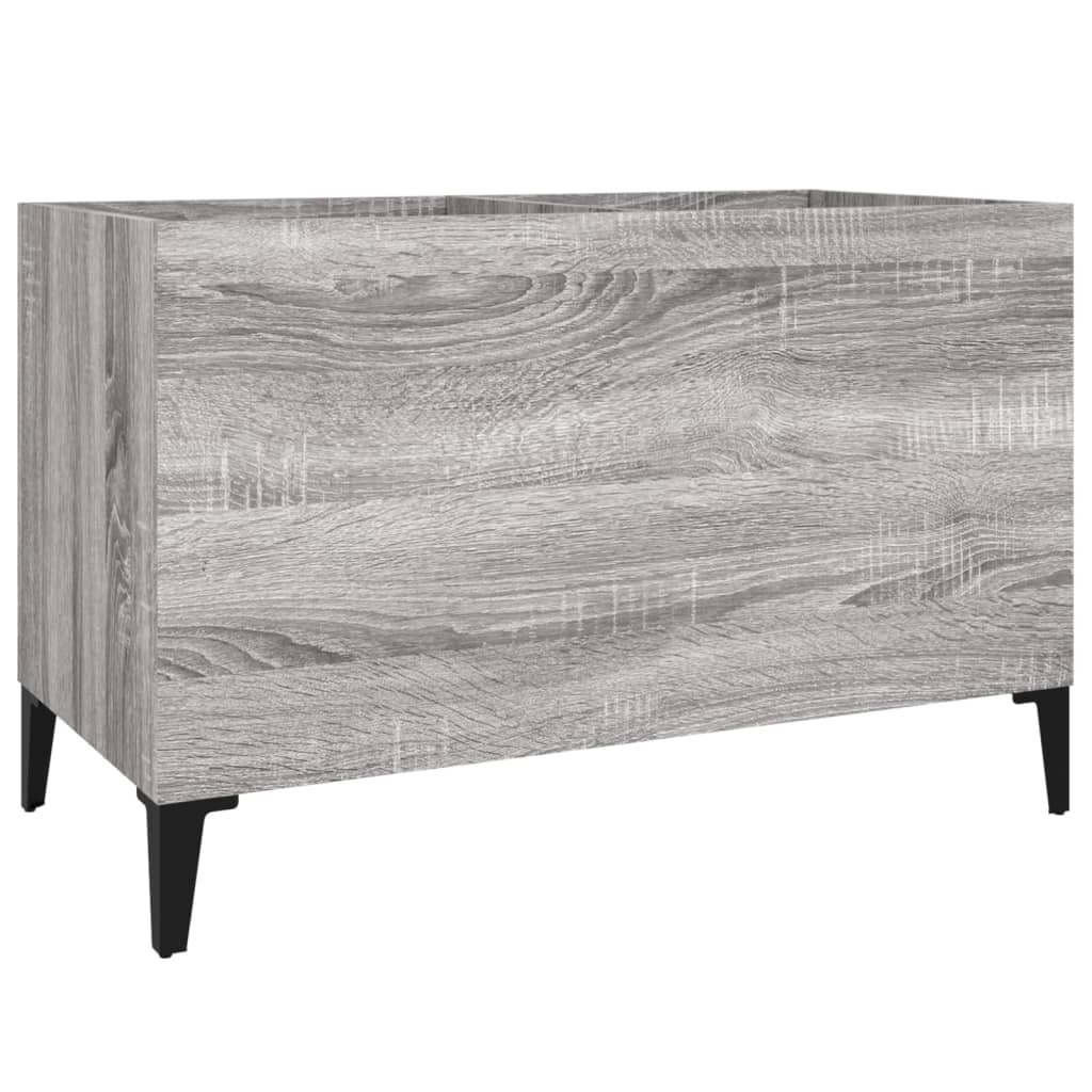 Mobile Porta Dischi Grigio Sonoma 74,5x38x48 Legno Multistrato