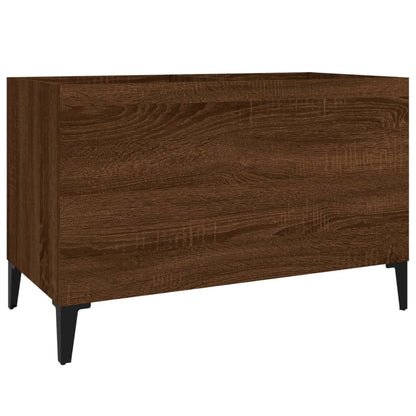 Mobile Porta Dischi Rovere Marrone 74,5x38x48 Legno Multistrato