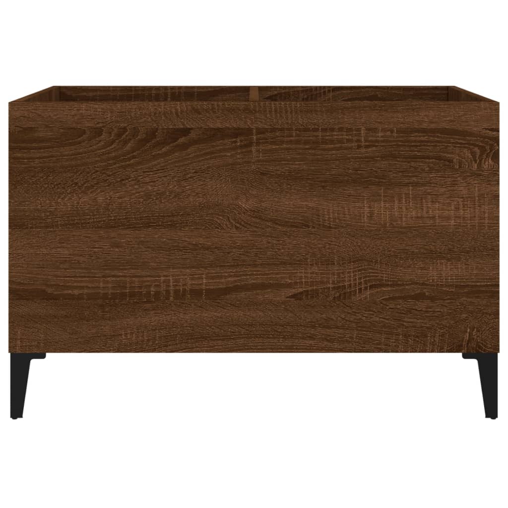 Mobile Porta Dischi Rovere Marrone 74,5x38x48 Legno Multistrato