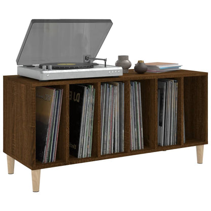 Mobile Porta Dischi Rovere Marrone 100x38x48 Legno Multistrato