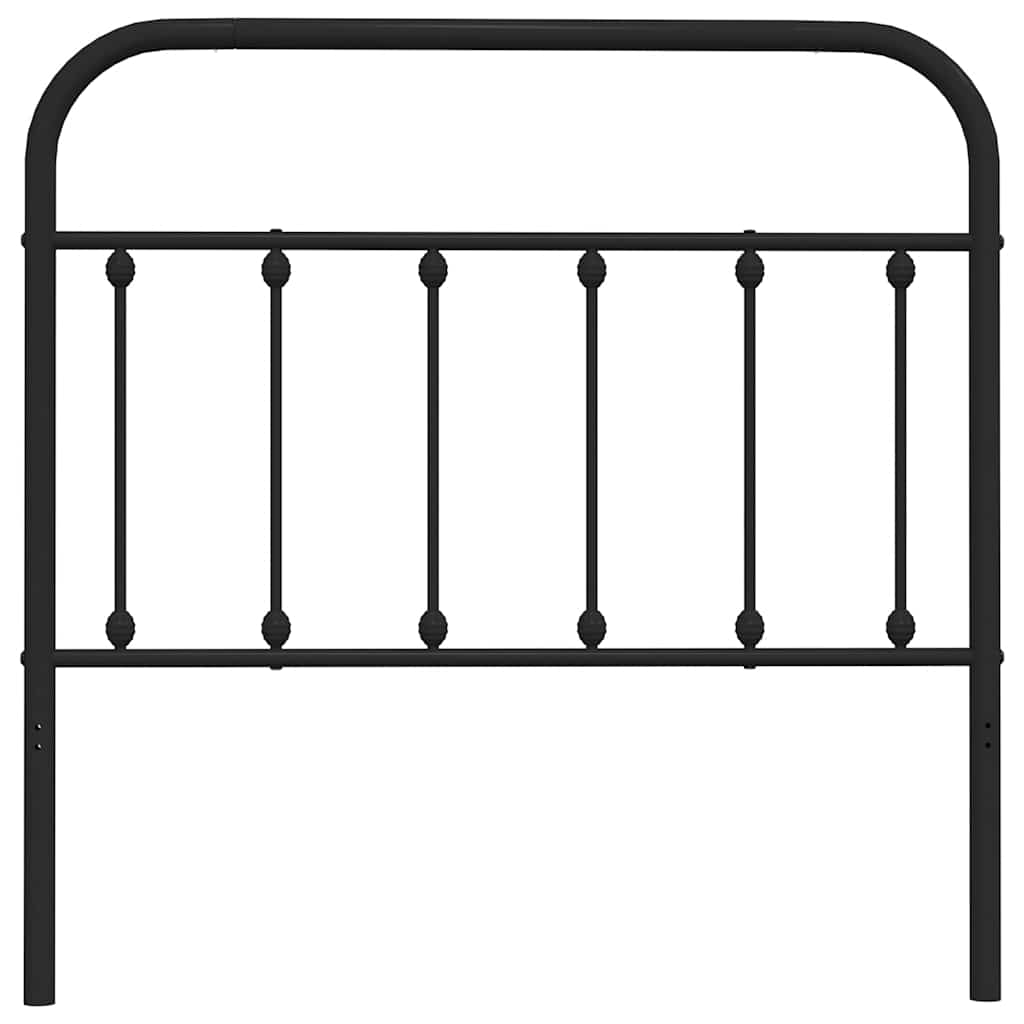 Testiera di Ricambio in Metallo Nero 100 cm