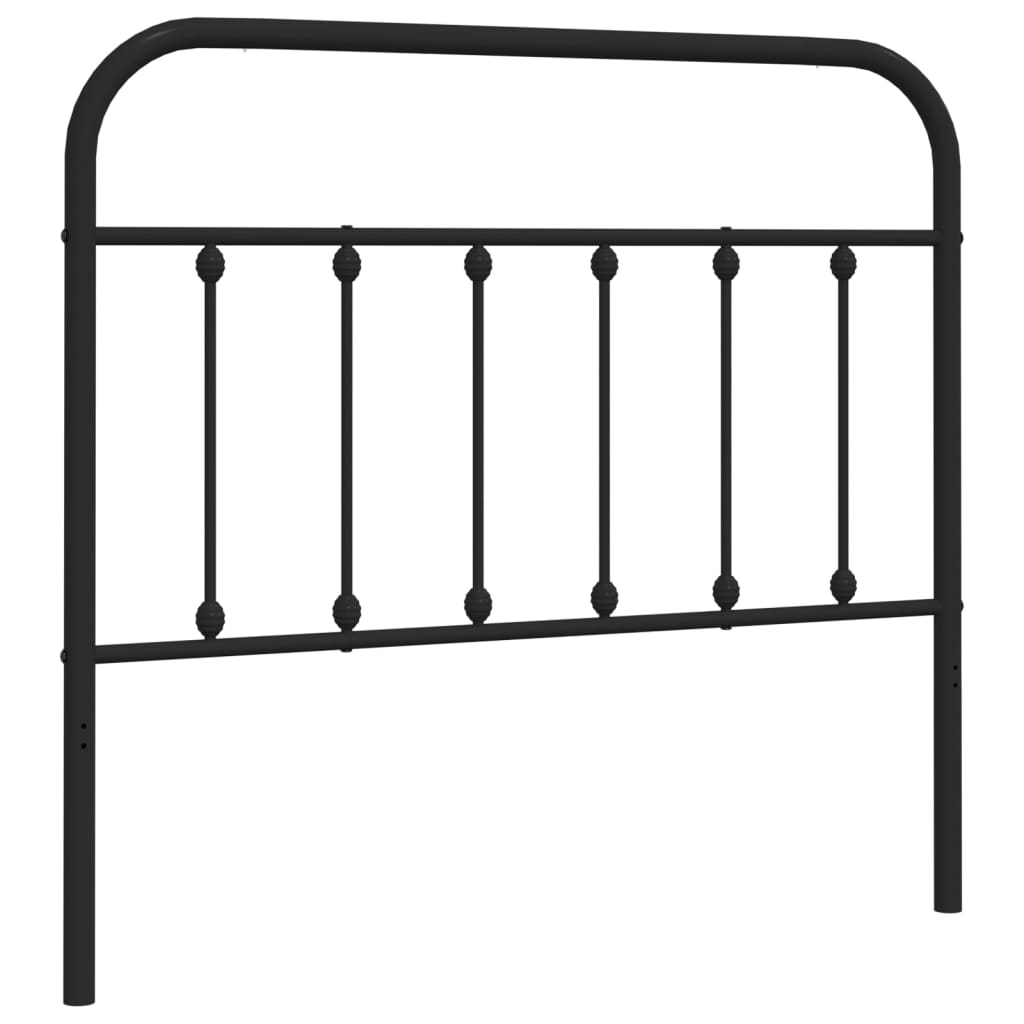 Testiera di Ricambio in Metallo Nero 107 cm
