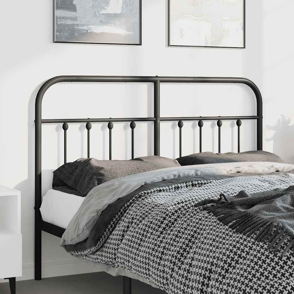 Testiera di Ricambio in Metallo Nero 135 cm