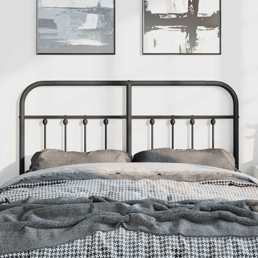 Testiera di Ricambio in Metallo Nero 150 cm