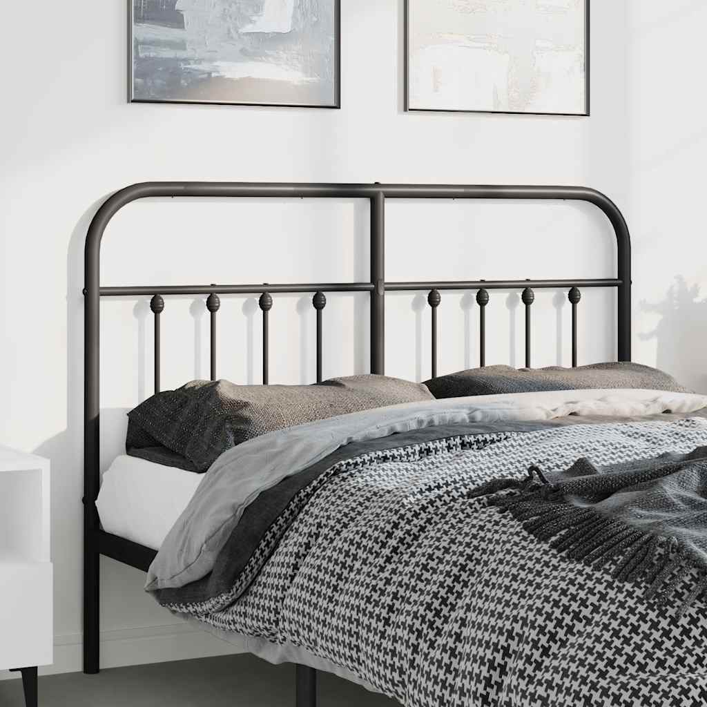 Testiera di Ricambio in Metallo Nero 150 cm