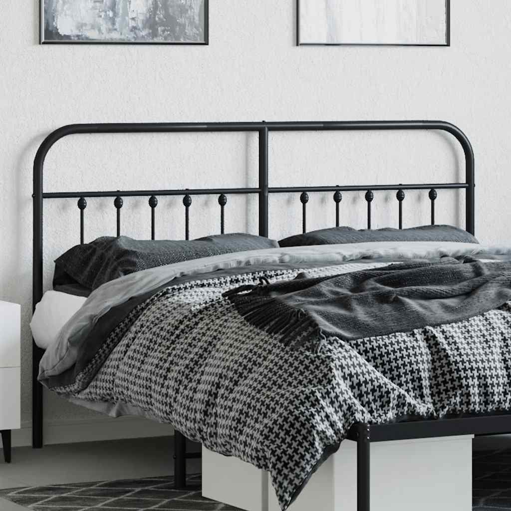 Testiera di Ricambio in Metallo Nero 160 cm