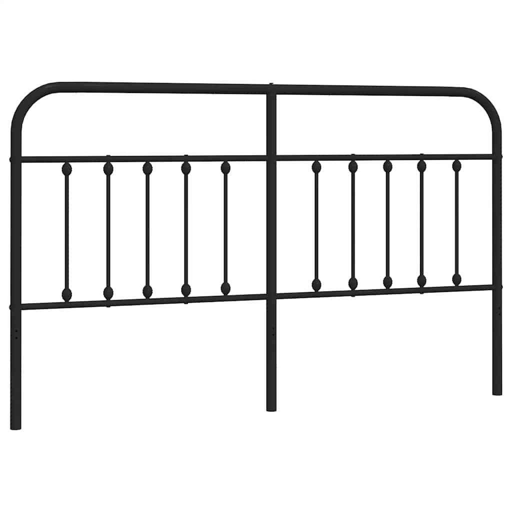 Testiera di Ricambio in Metallo Nero 180 cm