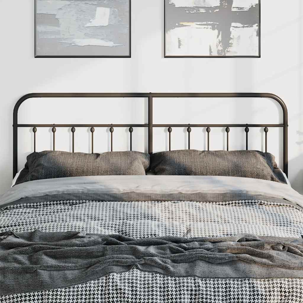 Testiera di Ricambio in Metallo Nero 180 cm