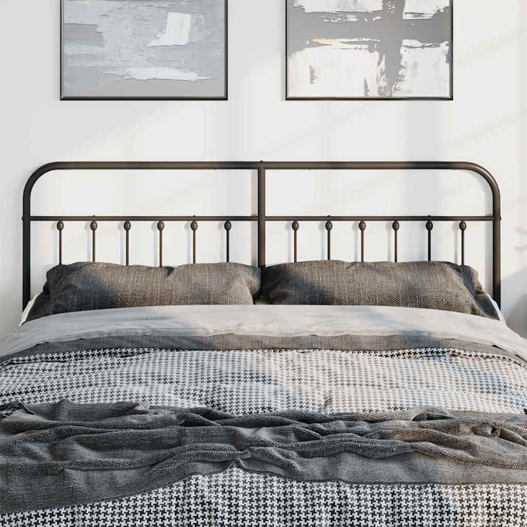 Testiera di Ricambio in Metallo Nero 193 cm