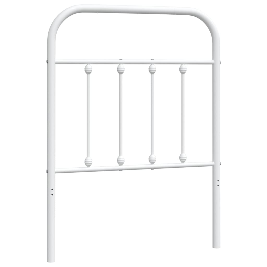 Testiera di Ricambio in Metallo Bianco 75 cm