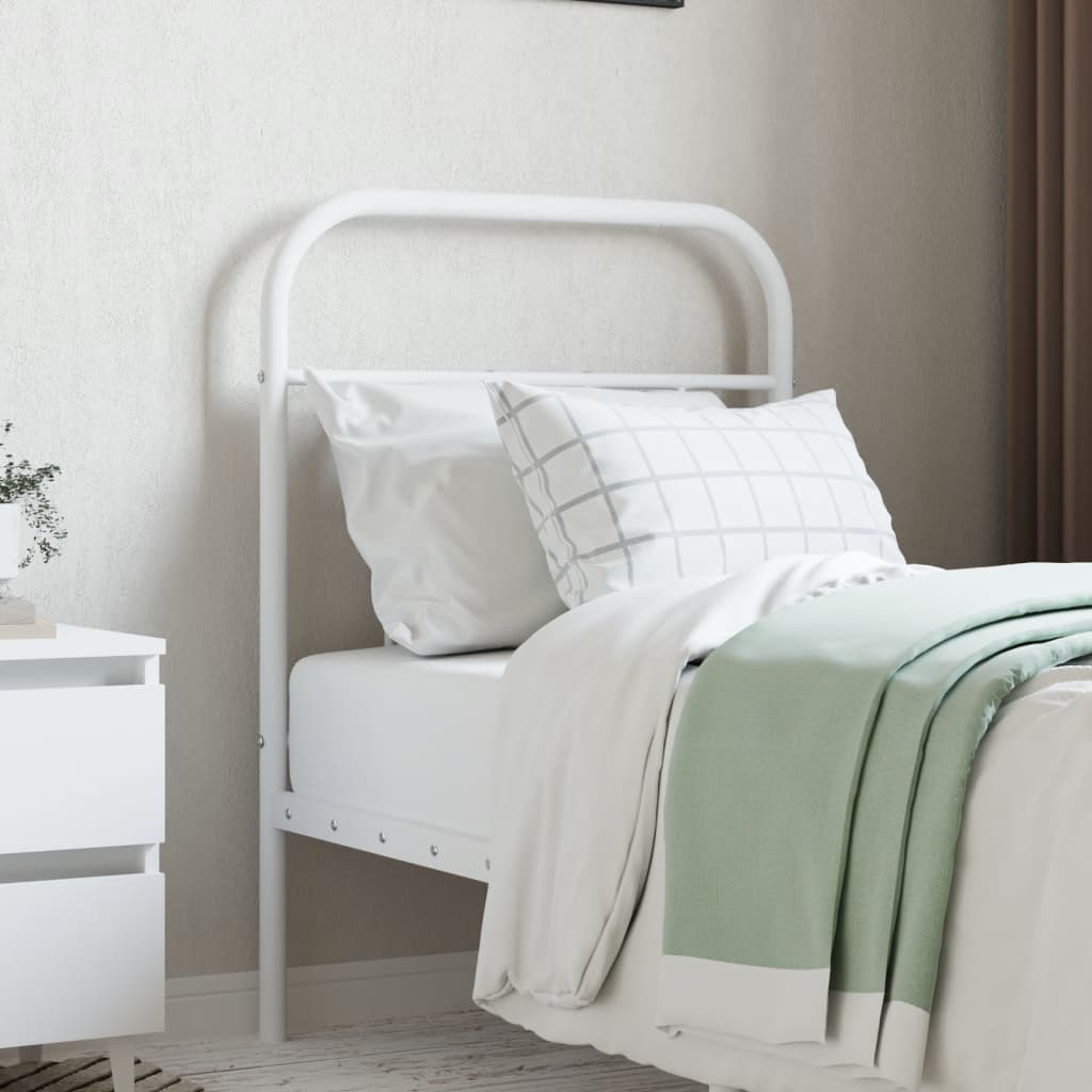 Testiera di Ricambio in Metallo Bianco 75 cm