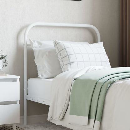 Testiera di Ricambio in Metallo Bianco 80 cm