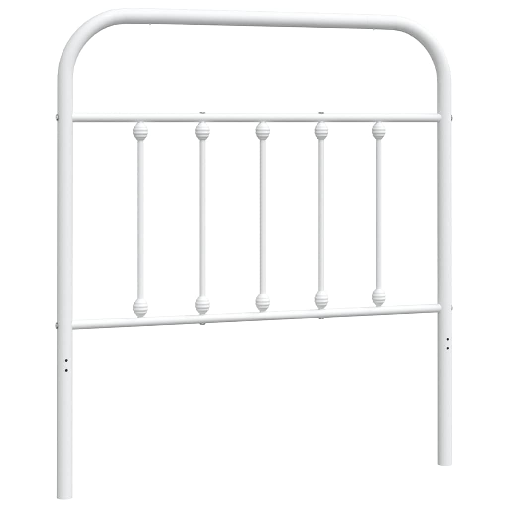 Testiera di Ricambio in Metallo Bianco 90 cm