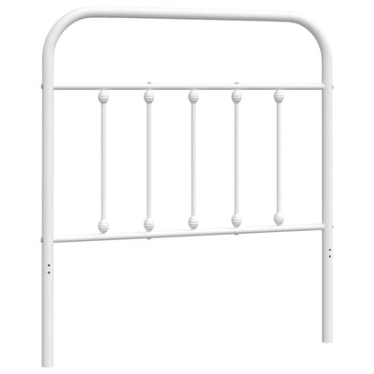 Testiera di Ricambio in Metallo Bianco 90 cm