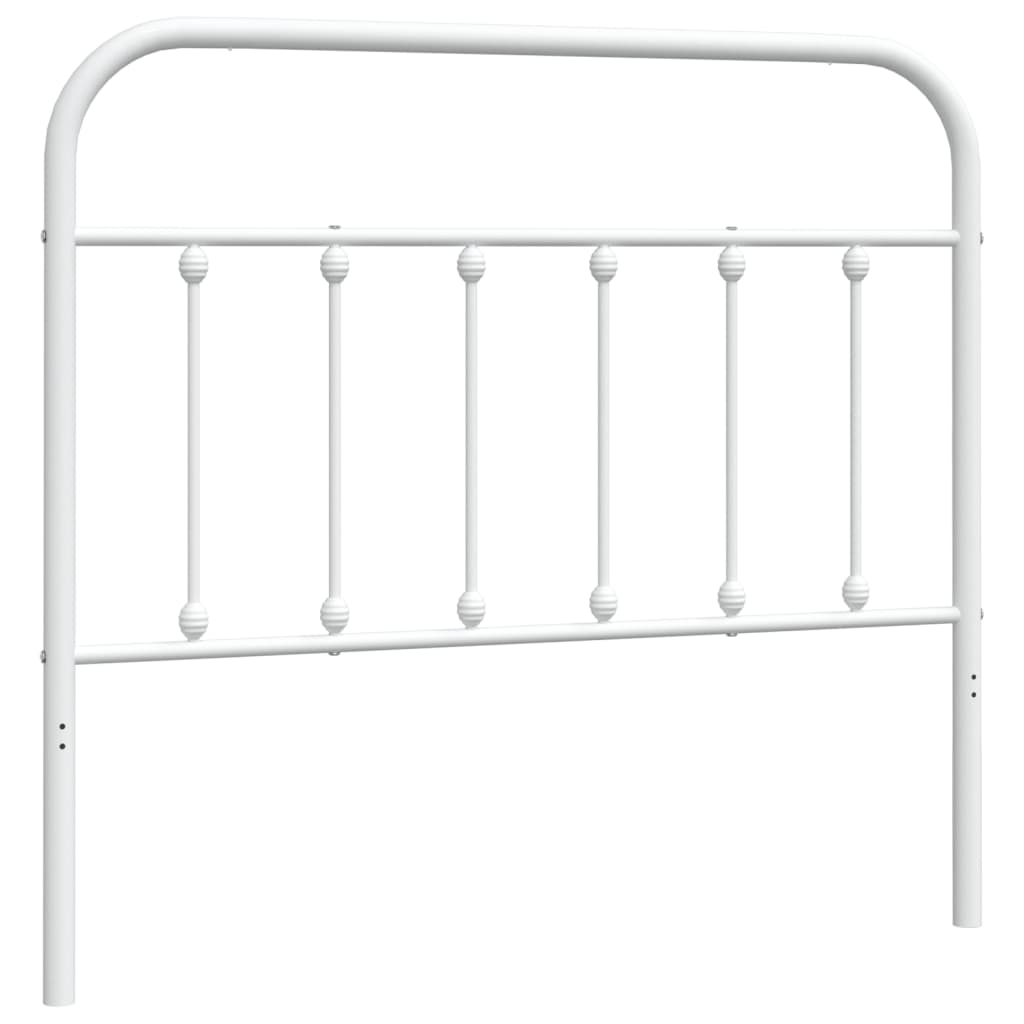 Testiera di Ricambio in Metallo Bianco 107 cm