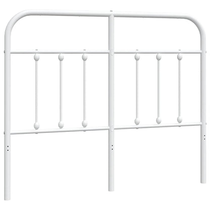 Testiera di Ricambio in Metallo Bianco 120 cm