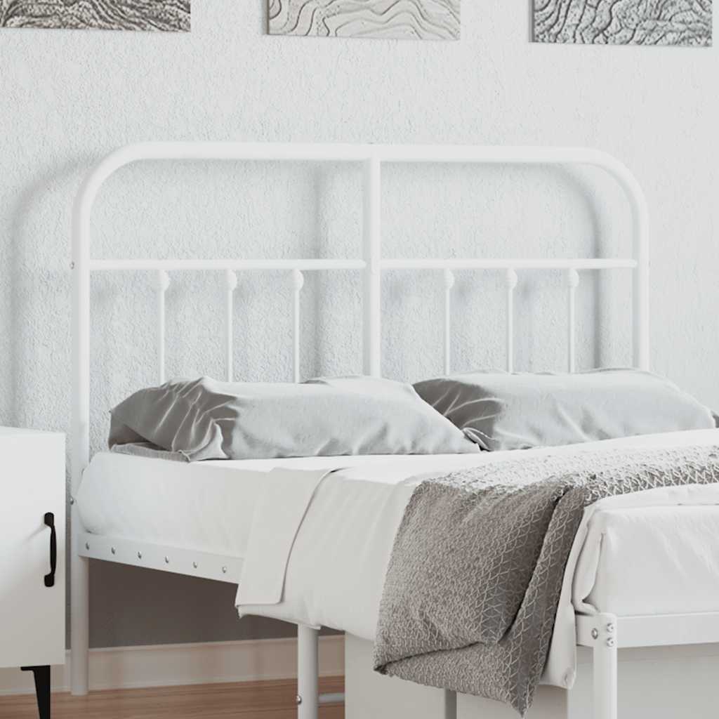 Testiera di Ricambio in Metallo Bianco 120 cm