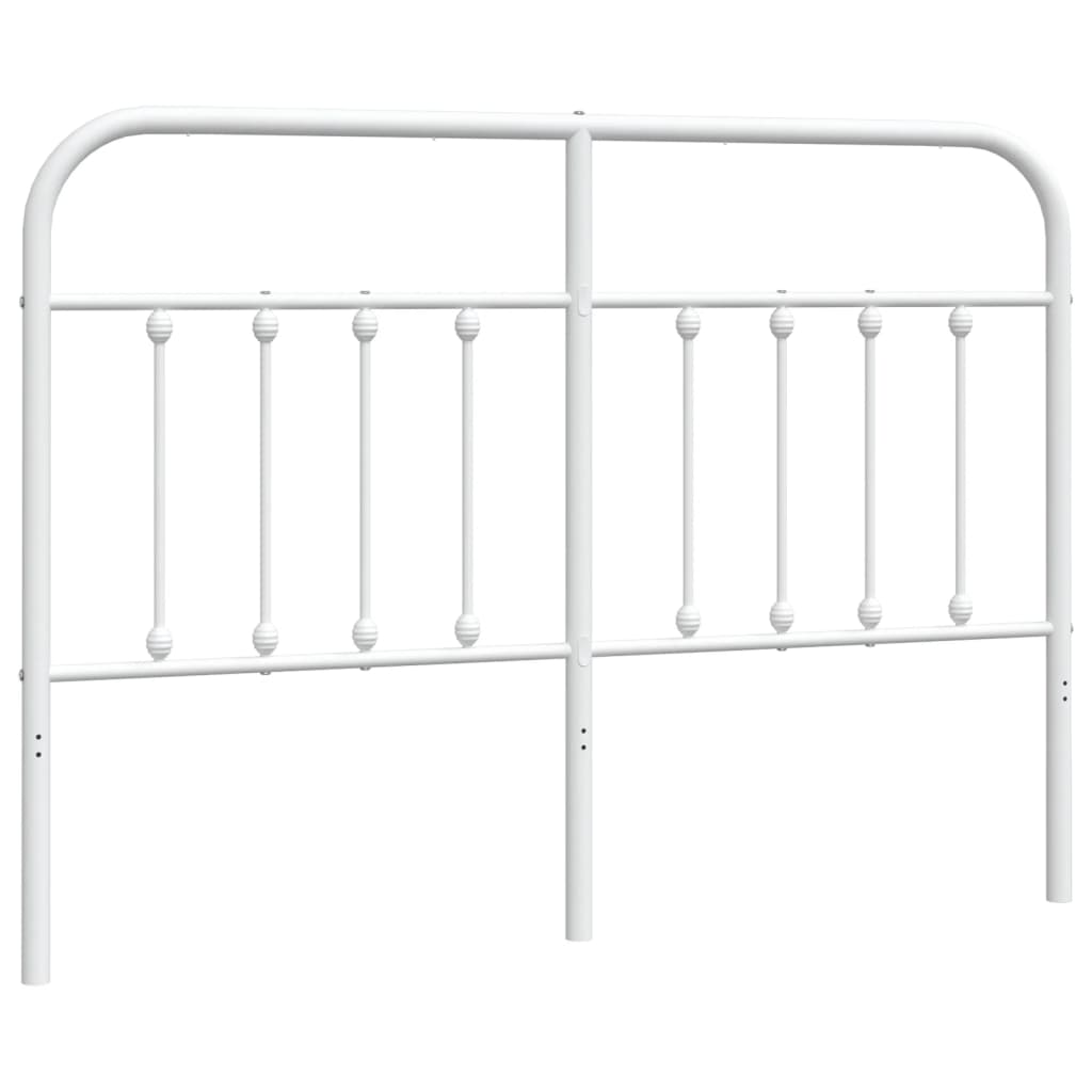 Testiera di Ricambio in Metallo Bianco 135 cm