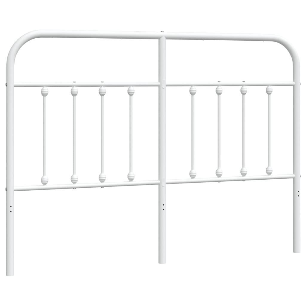 Testiera di Ricambio in Metallo Bianco 140 cm