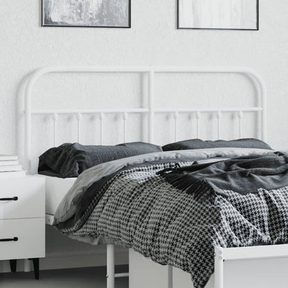 Testiera di Ricambio in Metallo Bianco 140 cm