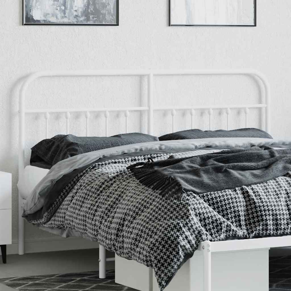 Testiera di Ricambio in Metallo Bianco 160 cm