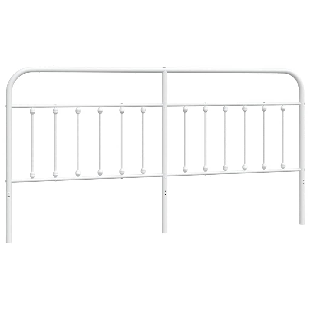 Testiera di Ricambio in Metallo Bianco 193 cm