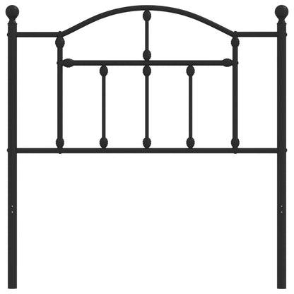 Testiera di Ricambio in Metallo Nero 90 cm