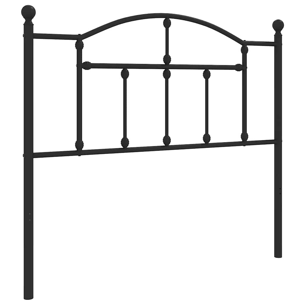 Testiera di Ricambio in Metallo Nero 100 cm