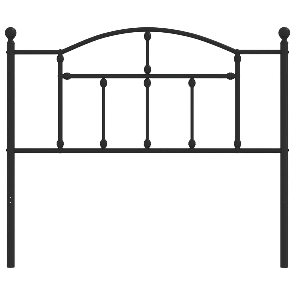 Testiera di Ricambio in Metallo Nero 107 cm