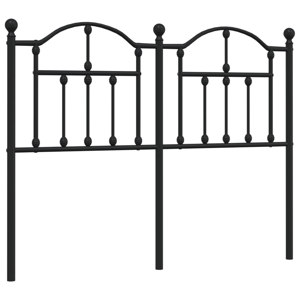 Testiera di Ricambio in Metallo Nero 120 cm