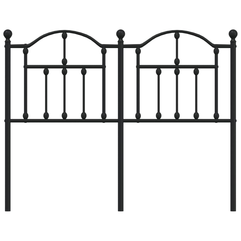 Testiera di Ricambio in Metallo Nero 120 cm