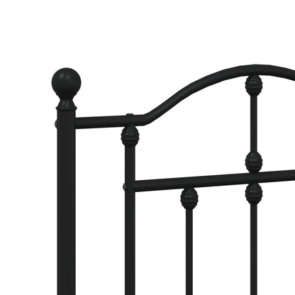 Testiera di Ricambio in Metallo Nero 120 cm