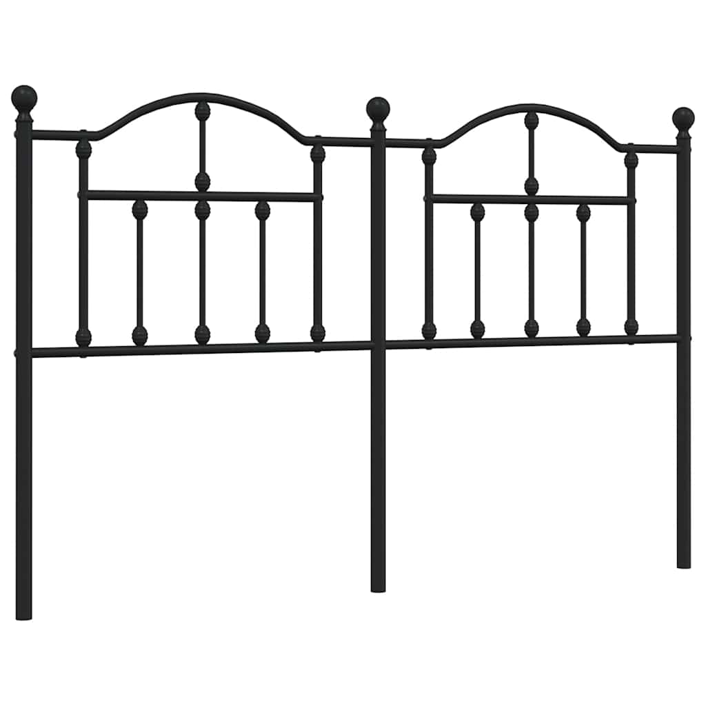Testiera di Ricambio in Metallo Nero 135 cm