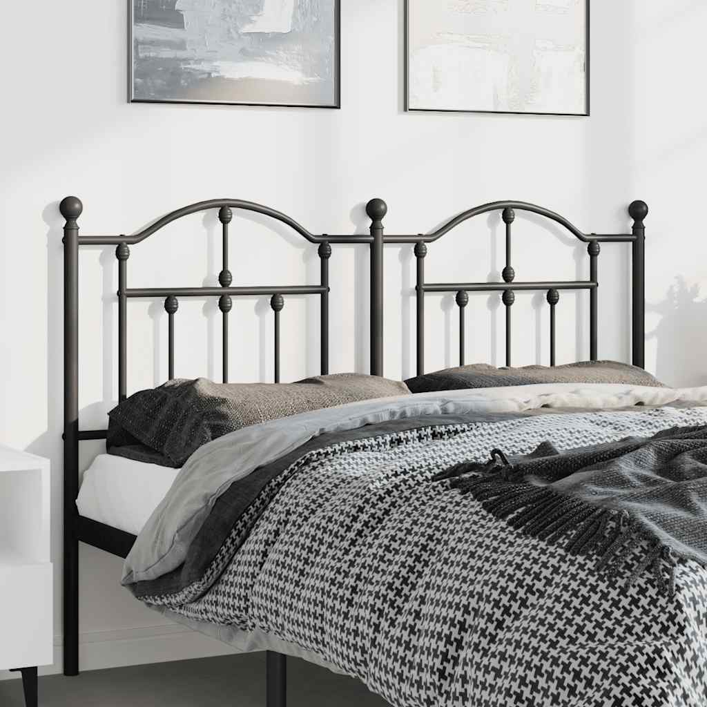 Testiera di Ricambio in Metallo Nero 135 cm