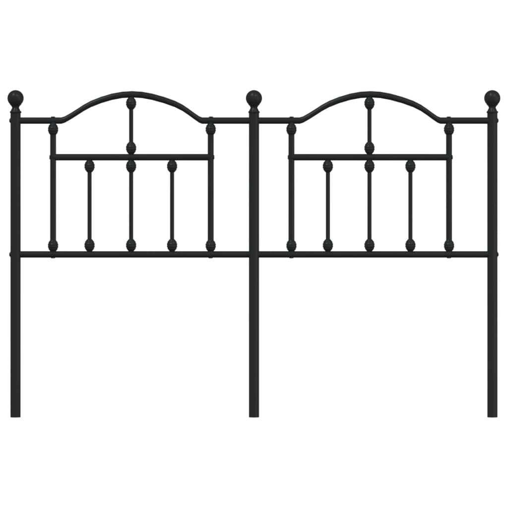 Testiera di Ricambio in Metallo Nero 140 cm