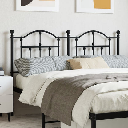 Testiera di Ricambio in Metallo Nero 140 cm