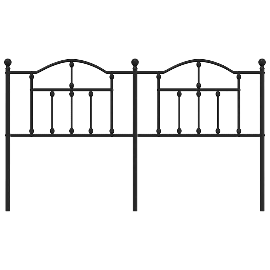 Testiera di Ricambio in Metallo Nero 160 cm