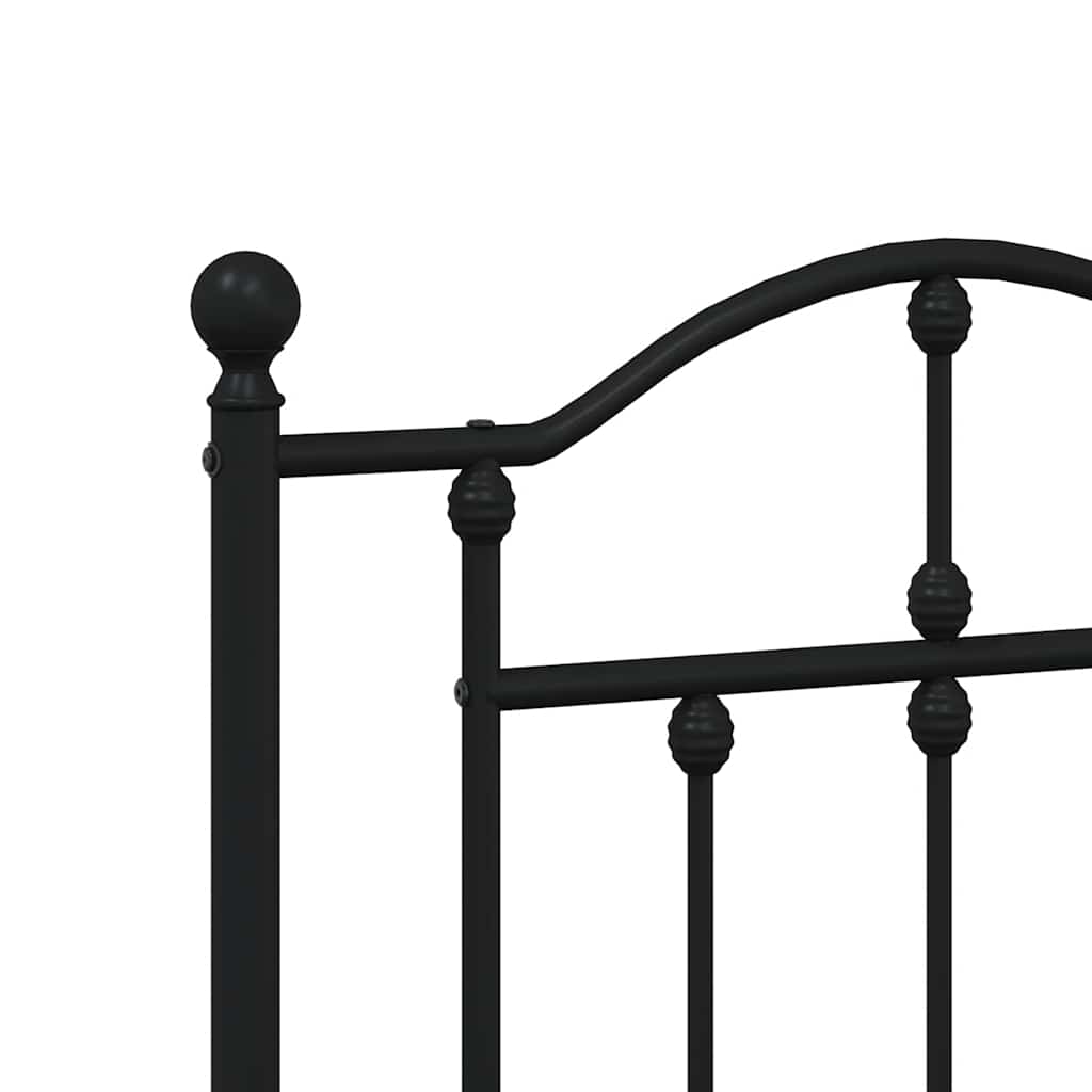 Testiera di Ricambio in Metallo Nero 160 cm
