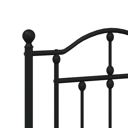 Testiera di Ricambio in Metallo Nero 160 cm