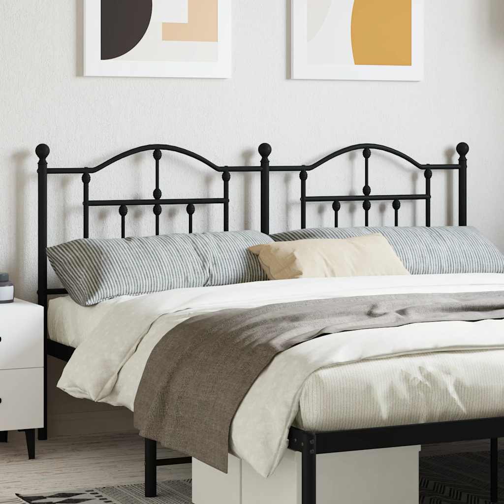 Testiera di Ricambio in Metallo Nero 160 cm