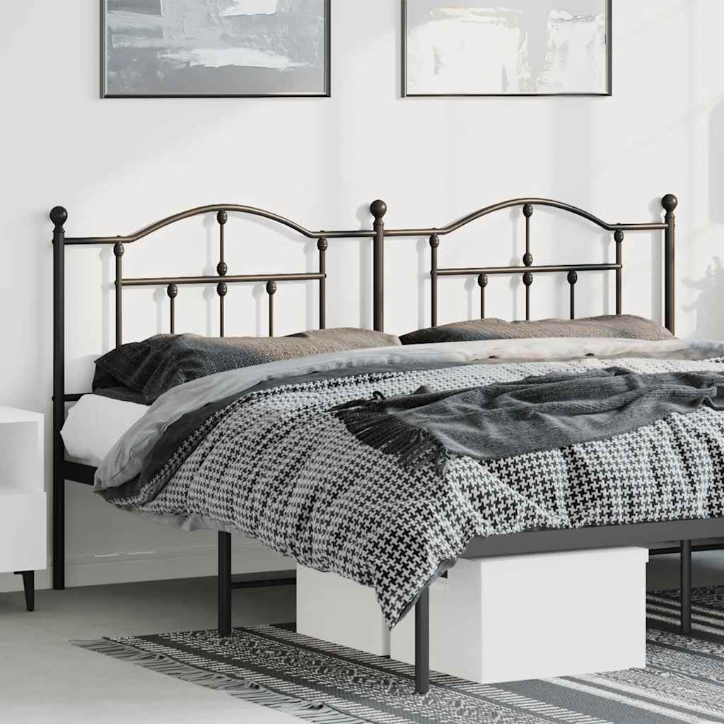 Testiera di Ricambio in Metallo Nero 180 cm